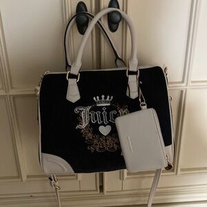 Juicy couture heritage satchel liquorice crystal
